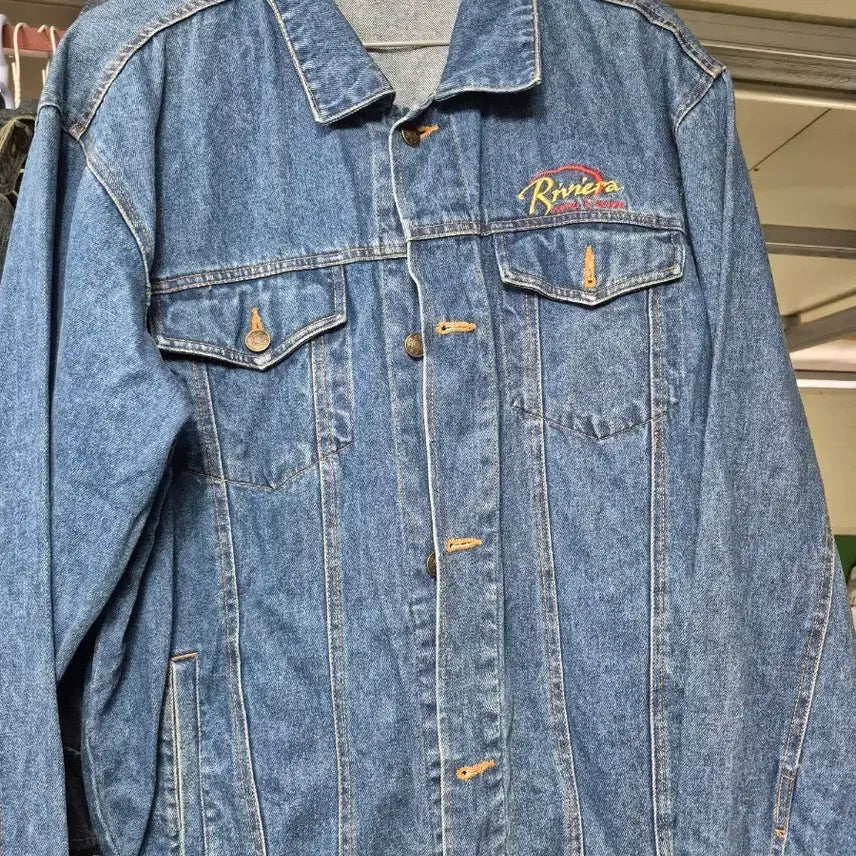[BUNJANG] Riviera Denim Jacket / Riviera 데님 청자켓 옥 여러개 개당