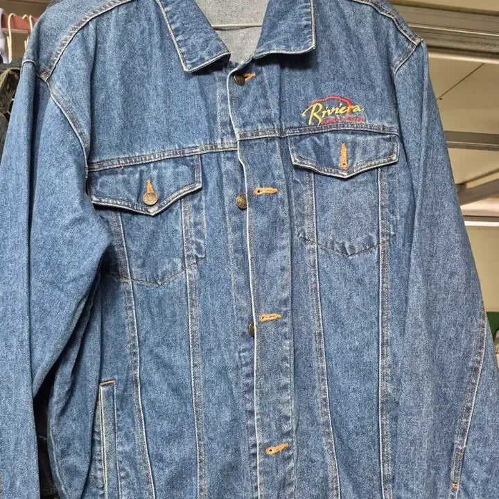 [BUNJANG] Riviera Denim Jacket / Riviera 데님 청자켓 옥 여러개 개당