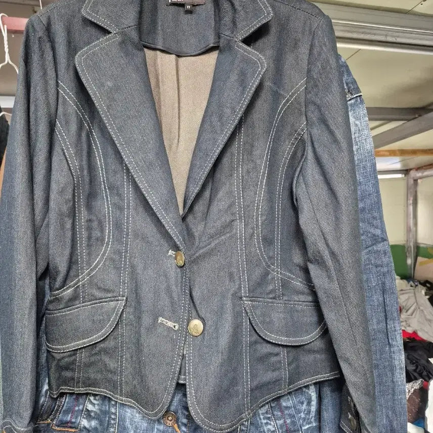 [BUNJANG] Riviera Denim Jacket / Riviera 데님 청자켓 옥 여러개 개당