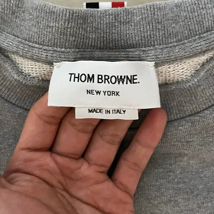 [BUNJANG] Thom Browne Grey Back Sam Sweatshirt / [3사이즈] 톰브라운 그레이 백삼 맨투맨