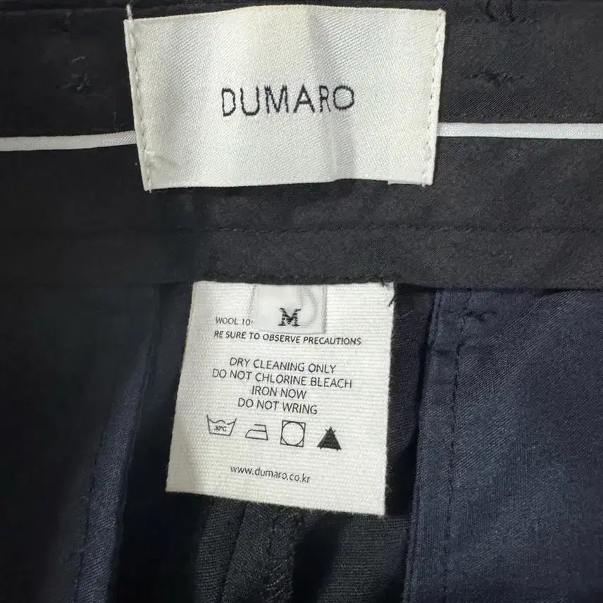 [BUNJANG] Dumarro Navy Wool Blend Slacks - Size M / 두마로 네이비 슬랙스 M사이즈