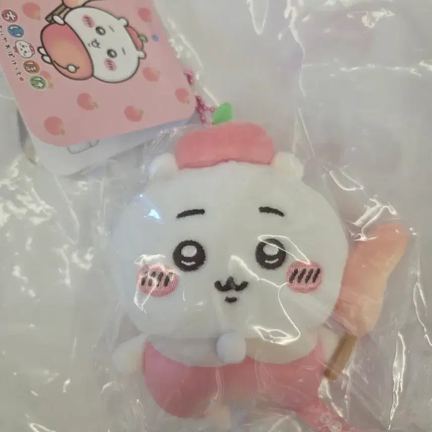 [BUNJANG] Nagano Chiikawa Peach Fruit Series Plush Keychain (Sealed) / <정품/ 미개봉 신상> 나가노 치이카와 포켓 과일시리즈 복숭아 치이카와