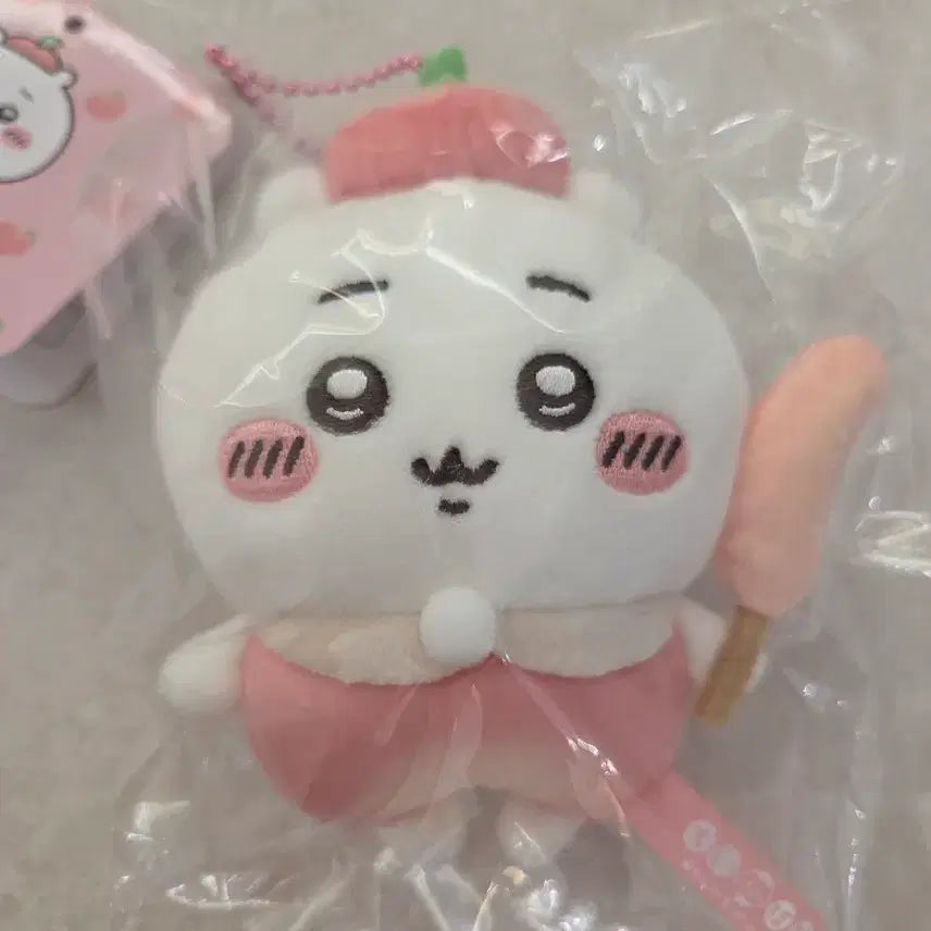 [BUNJANG] Nagano Chiikawa Peach Fruit Series Plush Keychain (Sealed) / <정품/ 미개봉 신상> 나가노 치이카와 포켓 과일시리즈 복숭아 치이카와