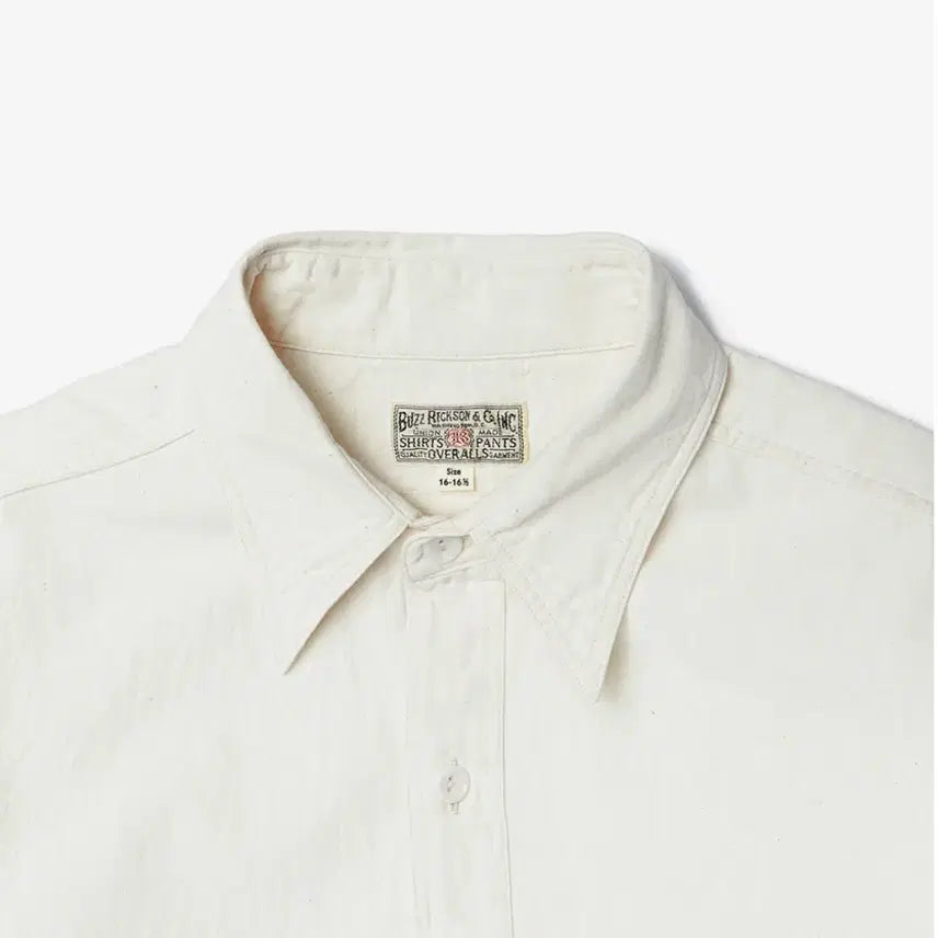 [BUNJANG] Buzz Rickson Chambray White Shirt L / 버즈릭슨 샴브레이 화이트 셔츠 L