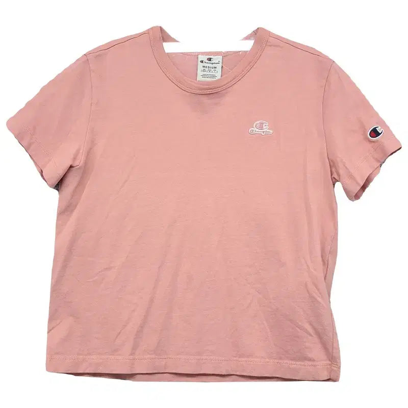 [BUNJANG] Champion Light Pink Short Sleeve T-Shirt Medium / 챔피온 라이트 핑크 반팔티 MEDIUM