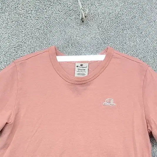 [BUNJANG] Champion Light Pink Short Sleeve T-Shirt Medium / 챔피온 라이트 핑크 반팔티 MEDIUM