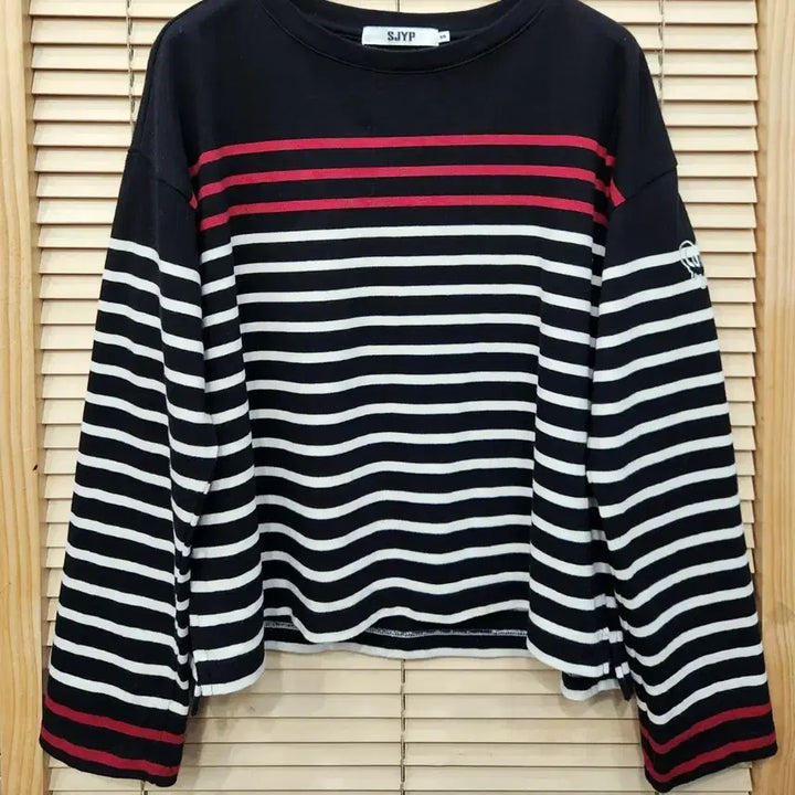 [BUNJANG] SJYP Striped Long Sleeve T-Shirt / (새상품급)SJYP 스트라이프 티셔츠