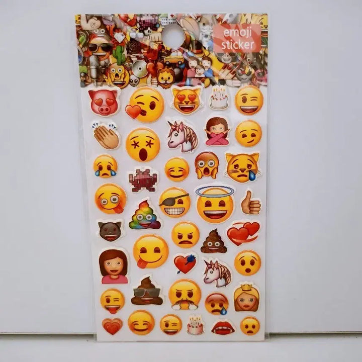 [BUNJANG] Fluffy Emoji Sticker / [고전문구] 폭신 이모지 스티커
