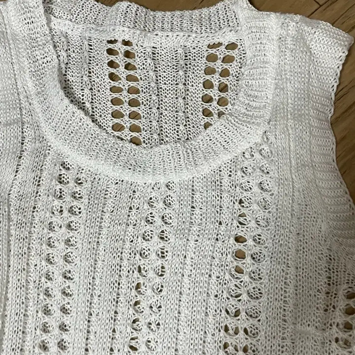 [BUNJANG] Sleeveless Summer Knit Dress Top / 새거) 맨소매 여름 니트 원피스 상의