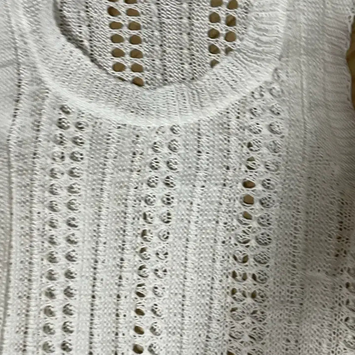 [BUNJANG] Sleeveless Summer Knit Dress Top / 새거) 맨소매 여름 니트 원피스 상의
