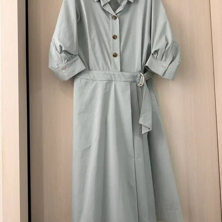 [BUNJANG] Juke Mint Shirt Dress (Size 66) / 주크 민트색 셔츠 원피스 (66사이즈)