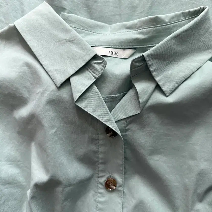[BUNJANG] Juke Mint Shirt Dress (Size 66) / 주크 민트색 셔츠 원피스 (66사이즈)