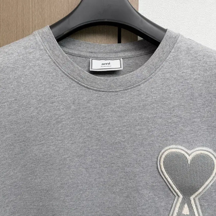 [BUNJANG] AMI Big Heart T-Shirt Grey L / 아미 빅하트 반팔티 그레이 L