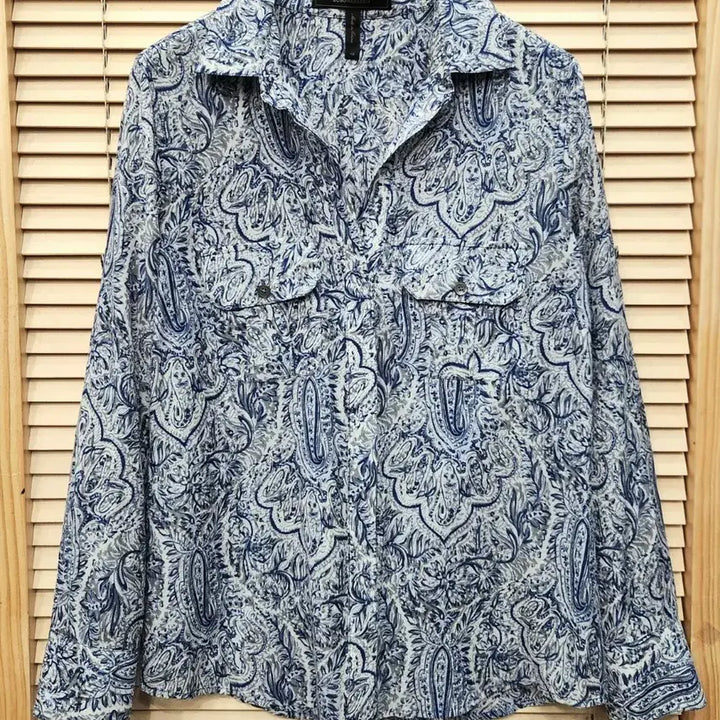 [BUNJANG] BCBG Paisley Silk Blend Blouse XS / (새상품)BCBG 페이즐리 실크블라우스