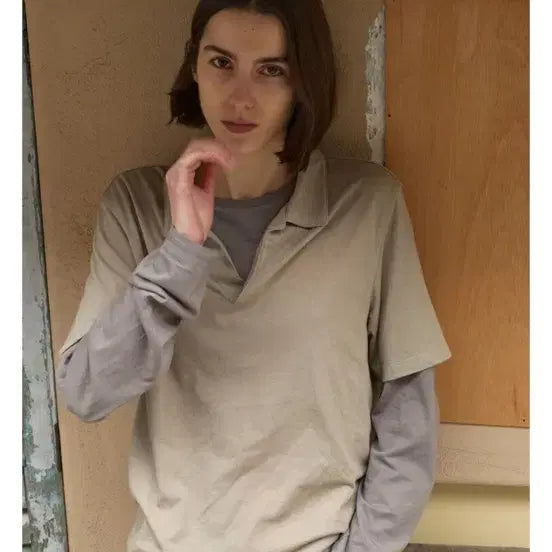 [BUNJANG] Mudeer Semi Long Sleeve Shadow / 머듈 세미 롱슬리브 쉐도우