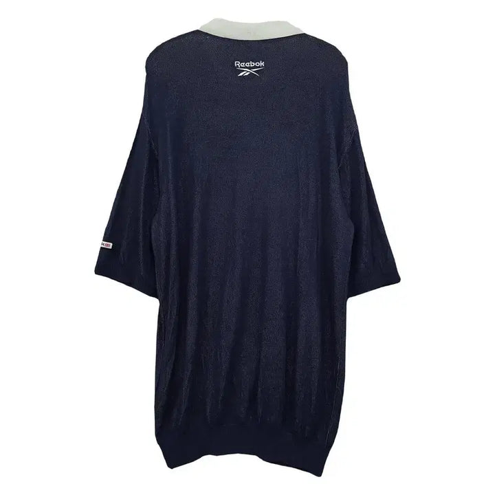 [BUNJANG] Reebok Printing Navy Collar Short-Sleeve T-Shirt Size 100 / 리복 프린팅 네이비 카라 반팔 100
