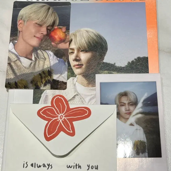 [BUNJANG] ENHYPEN Orange Blood J Photocard &amp; Polaroid / 오렌지 블러드 제이