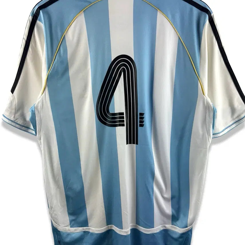 [BUNJANG] Adidas Argentina 2006-2008 Home Short Sleeve Jersey / 아디다스 06-08 아르헨티나 홈 반팔3492