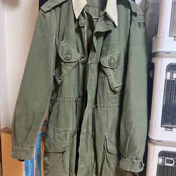 [BUNJANG] 1976 Canadian Army OG-107 MK2 Combat Coat (Size S-R) / 1976 캐나다군 OG107, MK2 컴뱃 코트 / S-R