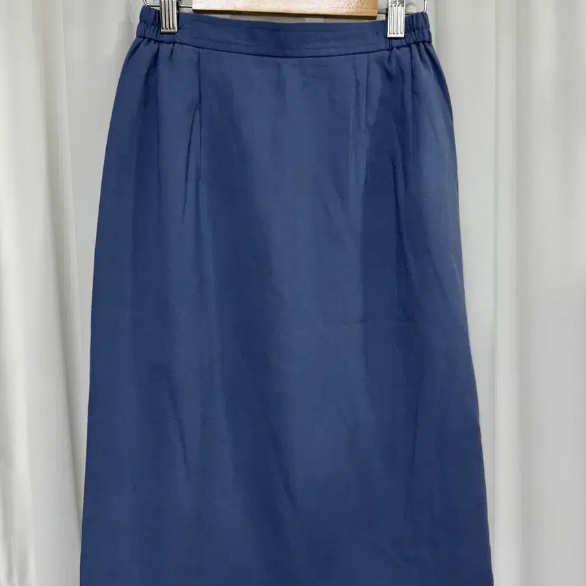 [BUNJANG] Vintage Japanese Blue Midi Skirt / 일본 빈티지 블루 미디 스커트