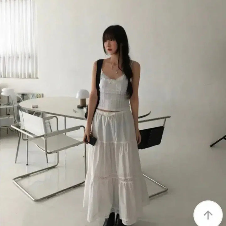 [BUNJANG] White Lace Long Skirt (New) / [새상품] 화이트 레이스 롱스커트