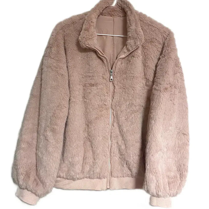 [BUNJANG] Vintage Pink Fur Jacket / 빈티지 핑크 퍼자켓