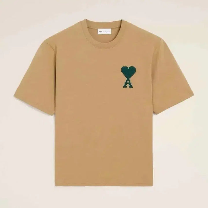 [BUNJANG] AMI Big Logo T-Shirt (Black, Beige, Ivory) / AMI 빅로고 반팔티 블랙/베이지/아이보리 오버핏 L