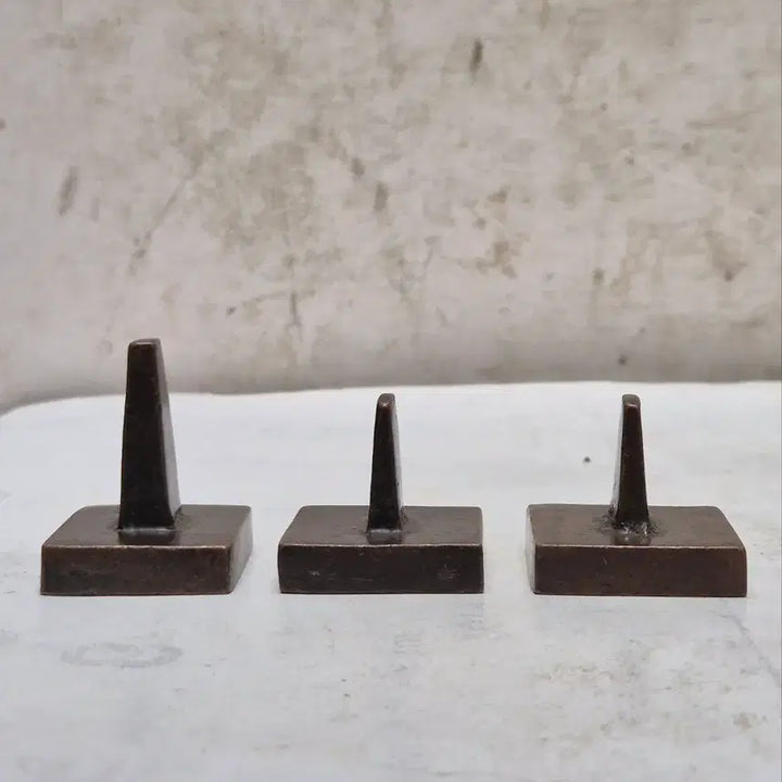 [BUNJANG] Antique Bronze Seals - Set of 3 / [도자기공주 골동품] 동 낙관 3점 (100번) ㅋㅂㅇ
