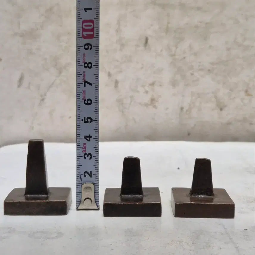 [BUNJANG] Antique Bronze Seals - Set of 3 / [도자기공주 골동품] 동 낙관 3점 (100번) ㅋㅂㅇ