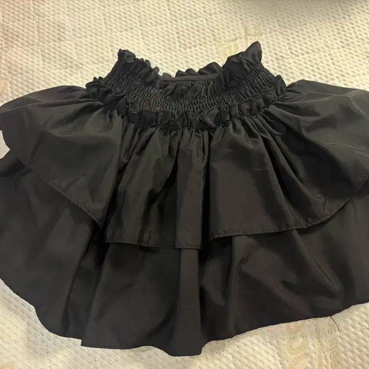 [BUNJANG] Black Tiered Mini Skirt / 검정색 캉캉스커트