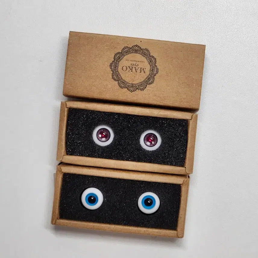 [BUNJANG] Mako Eyes Oz 001 &amp; Lutzz Type 14mm/12mm Glass Doll Eyes Set / 구관 마코 오즈 001 14mm 12mm 안구 일괄 구체관절인형 물품