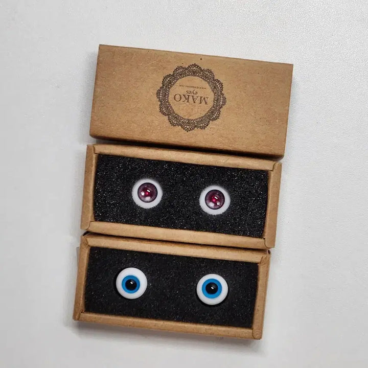 [BUNJANG] Mako Eyes Oz 001 &amp; Lutzz Type 14mm/12mm Glass Doll Eyes Set / 구관 마코 오즈 001 14mm 12mm 안구 일괄 구체관절인형 물품