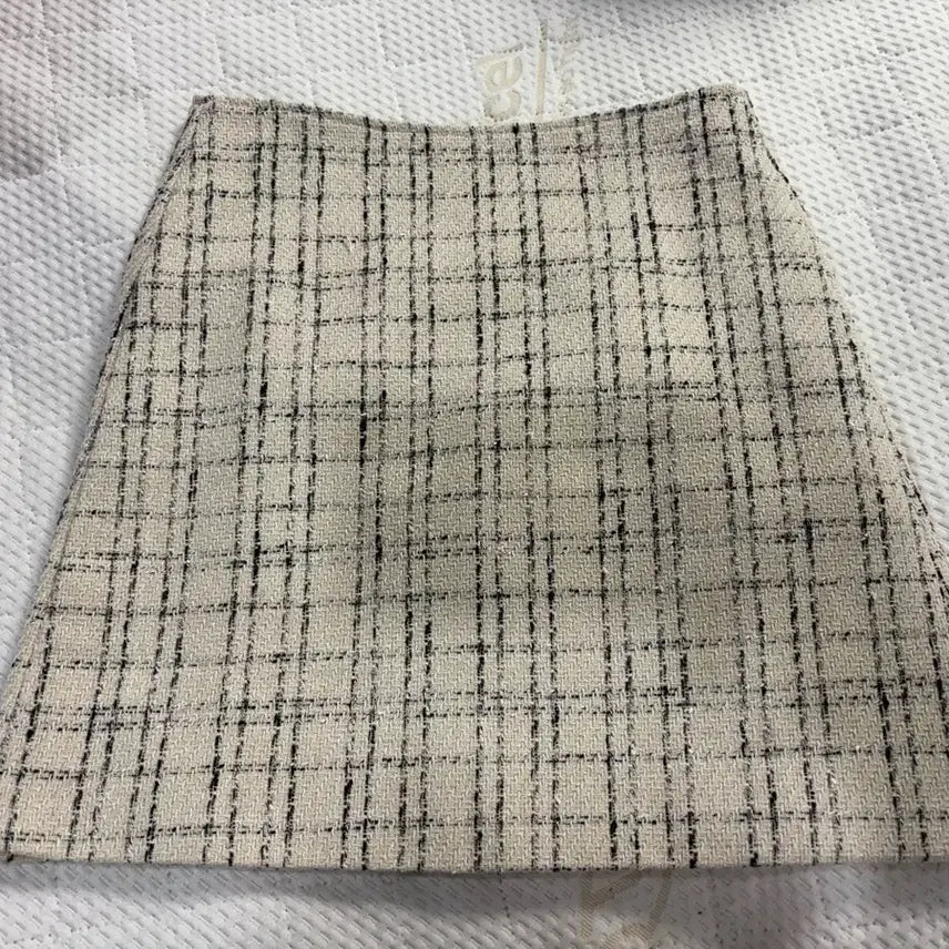 [BUNJANG] Tweed Check Mini Skirt / 트위드 체크 미니스커트