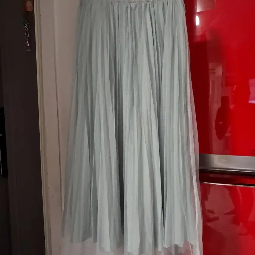 [BUNJANG] EUNE WithWit Sky Blue Long Tulle Skirt / 으네 EUNE 위드위트 샤 스커트