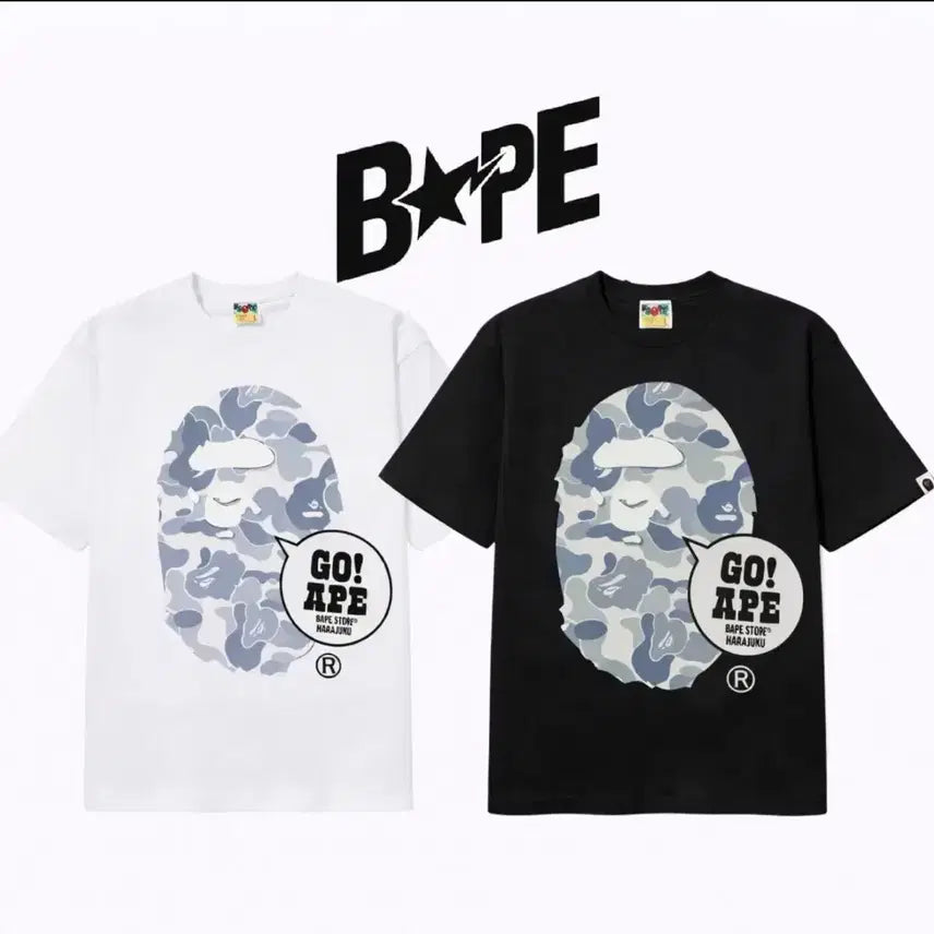 [BUNJANG] BAPE Harajuku White T-Shirt / (새상품 특가) 베이프 하라주쿠 화이트 반팔티 M