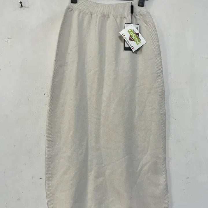 [BUNJANG] Holgarment Knit Long Skirt with Side Slit - Oatmeal / 택144000원.특가새)N6315 홀가먼트 니트 롱 스커트.옆트임