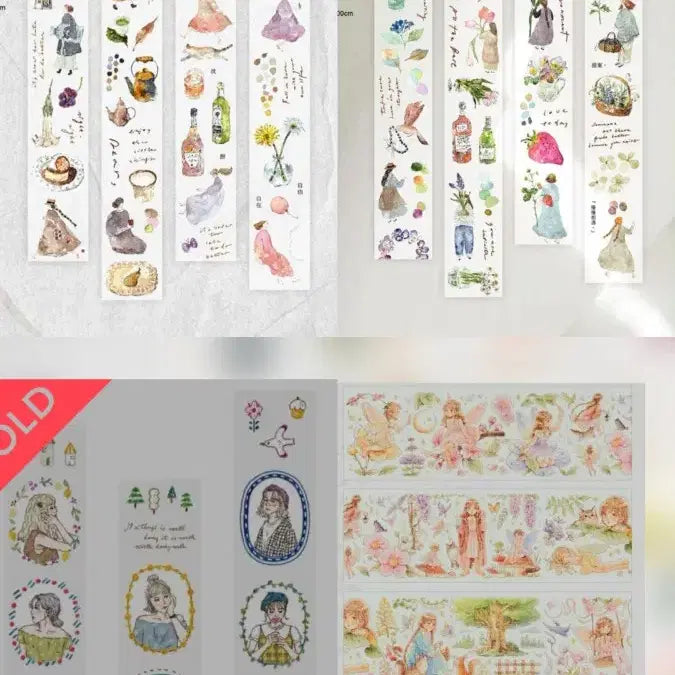 [BUNJANG] PET Material Deco Tape Set / @ pet마테컷 pet소분컷 일괄 판매 / pet마테 인물마테 다꾸처분