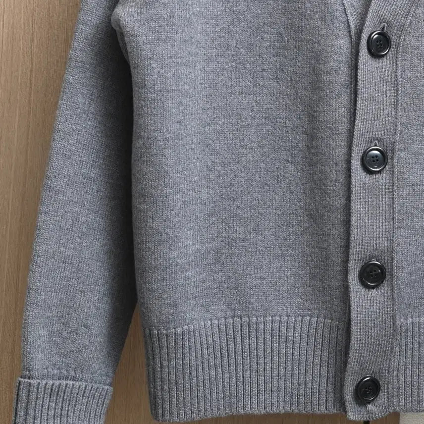 [BUNJANG] AMI Paris Big Heart Virgin Wool Cardigan Grey M / 아미 빅하트 버진울 가디건 그레이 M