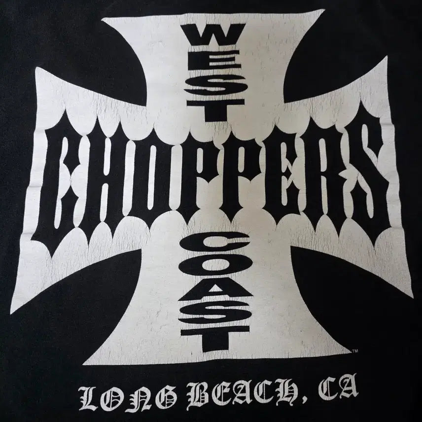 [BUNJANG] Vintage WCC West Coast Choppers Iron Cross Long Sleeve Black XL / [XL] 빈티지 WCC 웨스트 코스트 차퍼스 아이언 크로스 롱슬리브 블랙