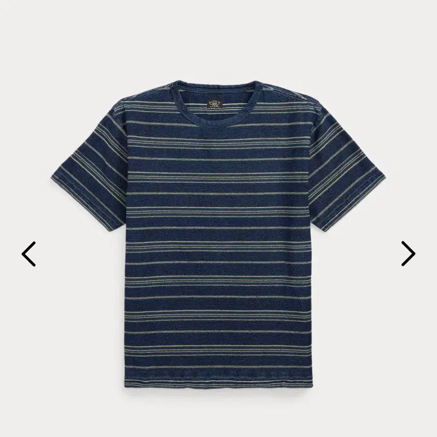 [BUNJANG] RRL Striped Short Sleeve T-Shirt - Size M / RRL 더블알엘 스트라이프 반팔 티셔츠 M
