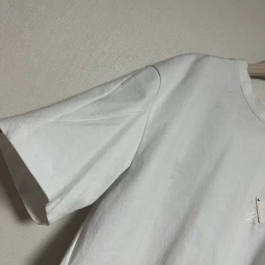 [BUNJANG] System Homme 22 Cocoon Fit Leather Tab T-Shirt / 시스템옴므22 코쿤핏 레더탭 티셔츠