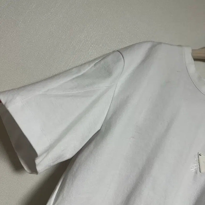[BUNJANG] System Homme 22 Cocoon Fit Leather Tab T-Shirt / 시스템옴므22 코쿤핏 레더탭 티셔츠