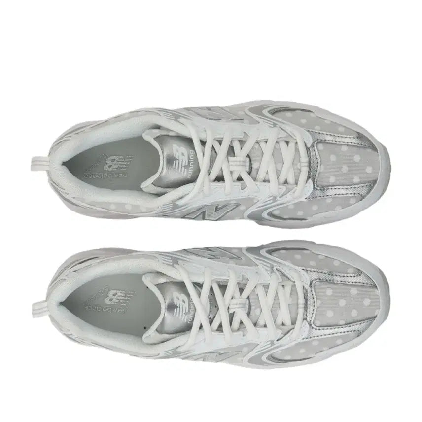 [BUNJANG] New Balance 530 White Silver Polka Dot Sneakers US 5 / 뉴발 530 화이트실버 폴카닷 US5