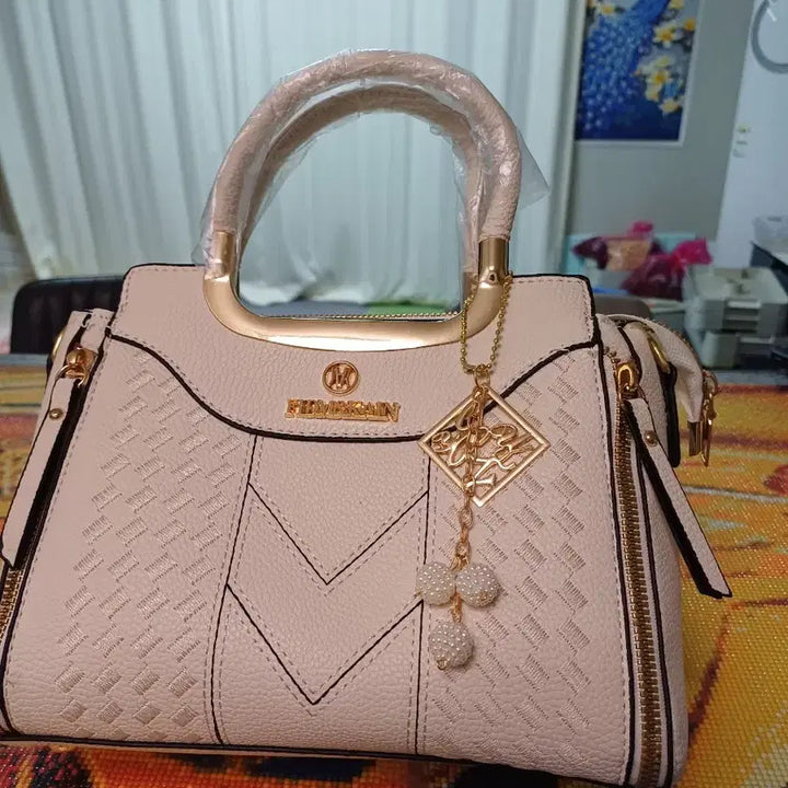 [BUNJANG] FUM&amp;KAIN Ivory Tote Bag with Strap / FUM&amp;KAIN 아이보리 토트백 + 스트랩