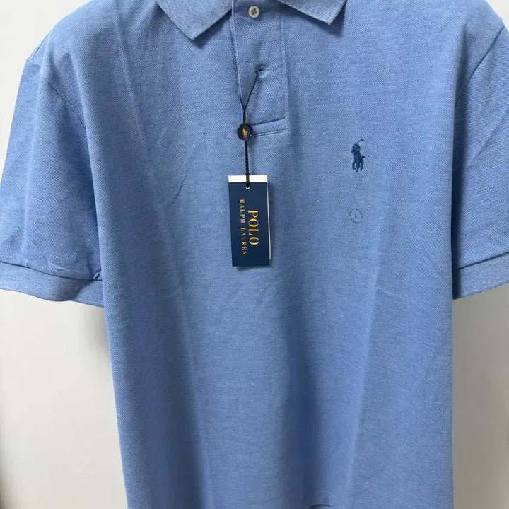 [BUNJANG] Polo Ralph Lauren Custom Fit Cotton T-Shirt - Blue / 폴로 랄프로렌 커스텀 카라티 블루 L / M / S