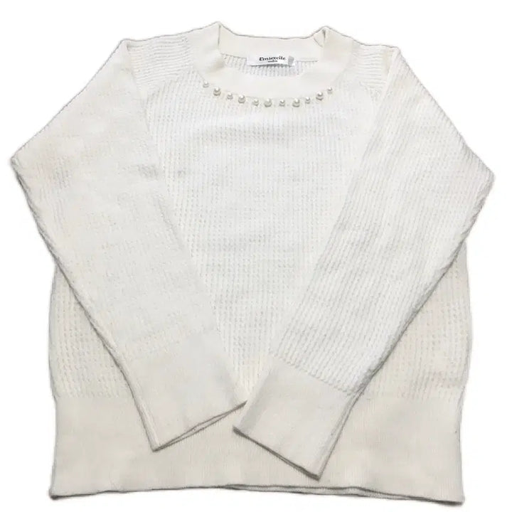 [BUNJANG] Japanese Vintage White Pearl Knit / 일본빈티지 화이트 진주 니트 러블리 달천
