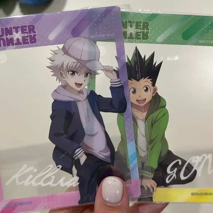 [BUNJANG] Hunter x Hunter Kilua &amp; Gon Clear Card Bundle Set (Sealed) / [미개봉 일괄] 공식 헌터헌터 헌터x헌터 키르아 &amp; 곤 클리어카드 2장