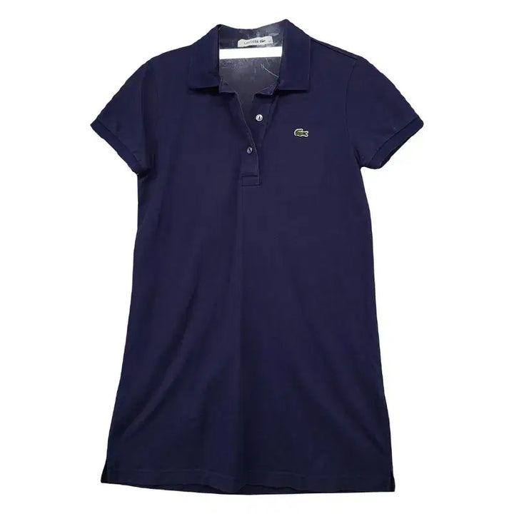 [BUNJANG] Lacoste Navy Short Sleeve Polo Dress / 라코스테 네이비 반팔 카라 원피스 34
