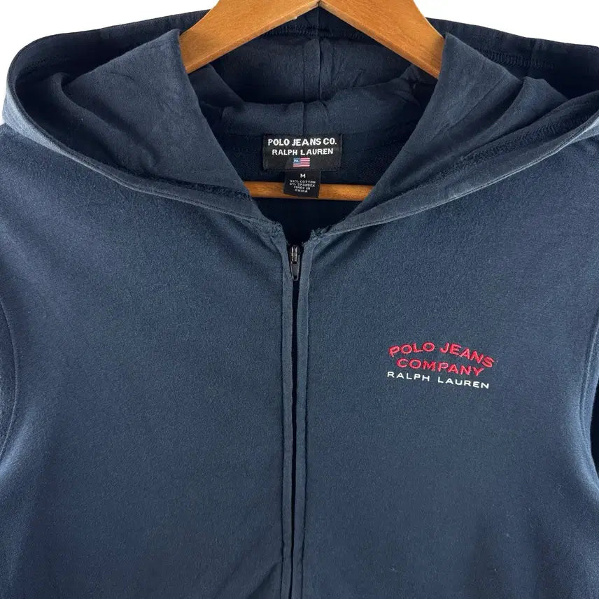 [BUNJANG] Polo Jeans Company Zip-Up Hoodie / 폴로진스 컴퍼니 딱붙 후드집업3495