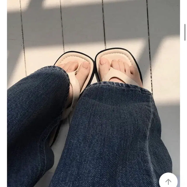 [BUNJANG] Holi Leather Slipper 245 / 홀리 가죽쪼리슬리퍼 245